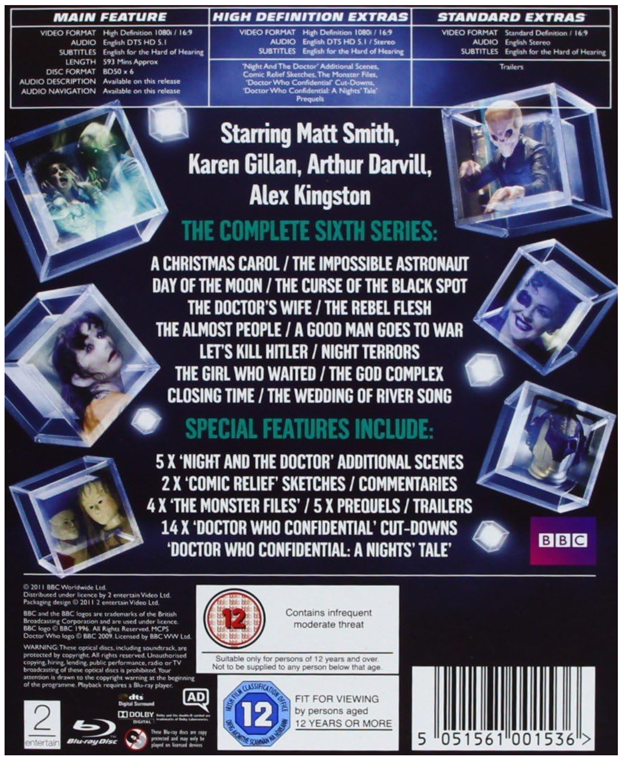 DOCTOR WHO: COMPLETE SERIES 6 BLU-RAY