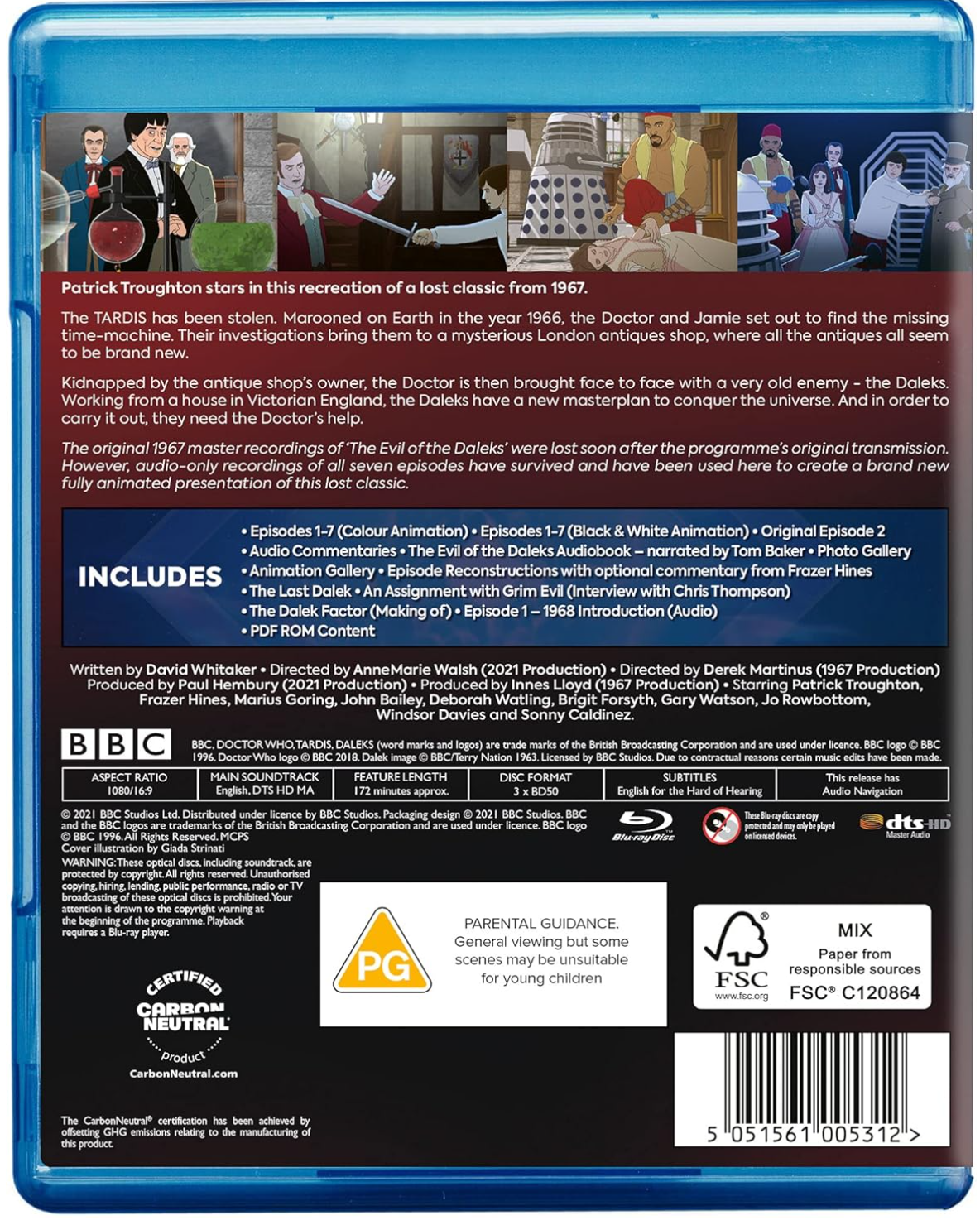 DOCTOR WHO: EVIL OF THE DALEKS BLU-RAY
