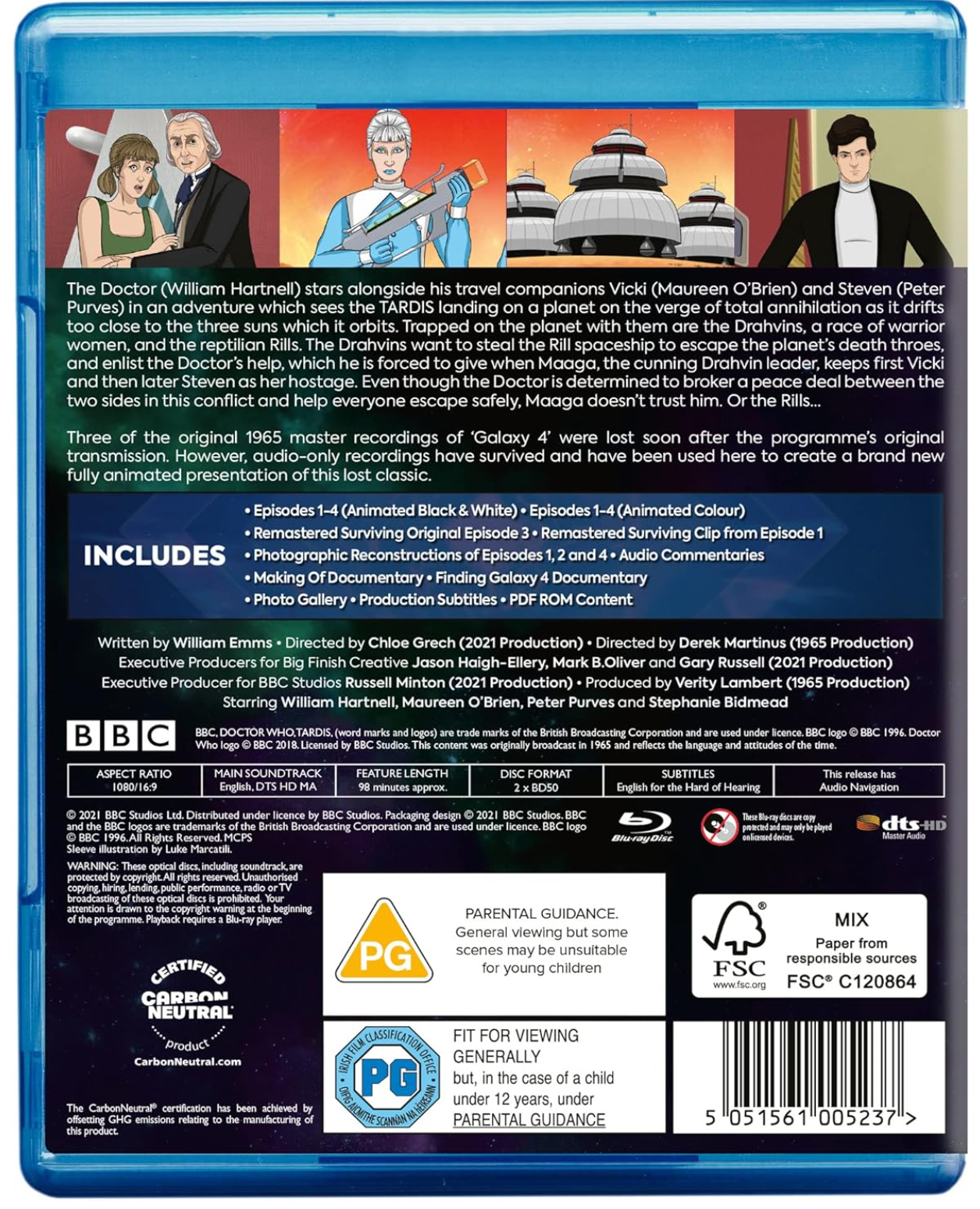 DOCTOR WHO: GALAXY 4 BLU-RAY