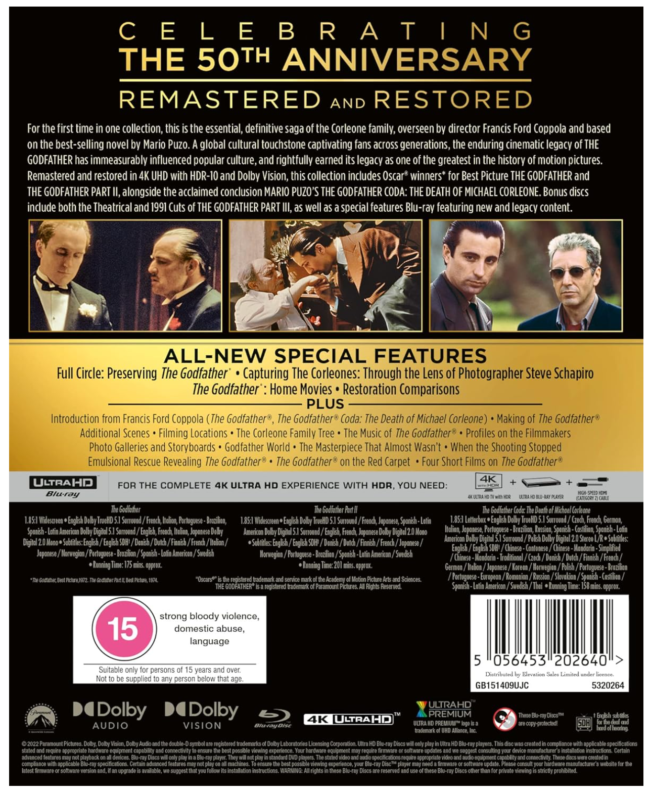 THE GODFATHER COLLECTION - 4K UHD