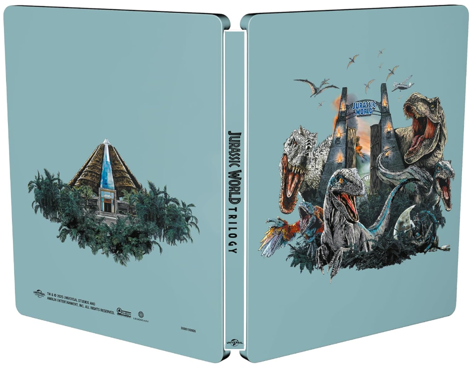 Jurassic World Trilogy - 4K UHD Limited Edition Steelbook - PRE-ORDER - 30-June-25