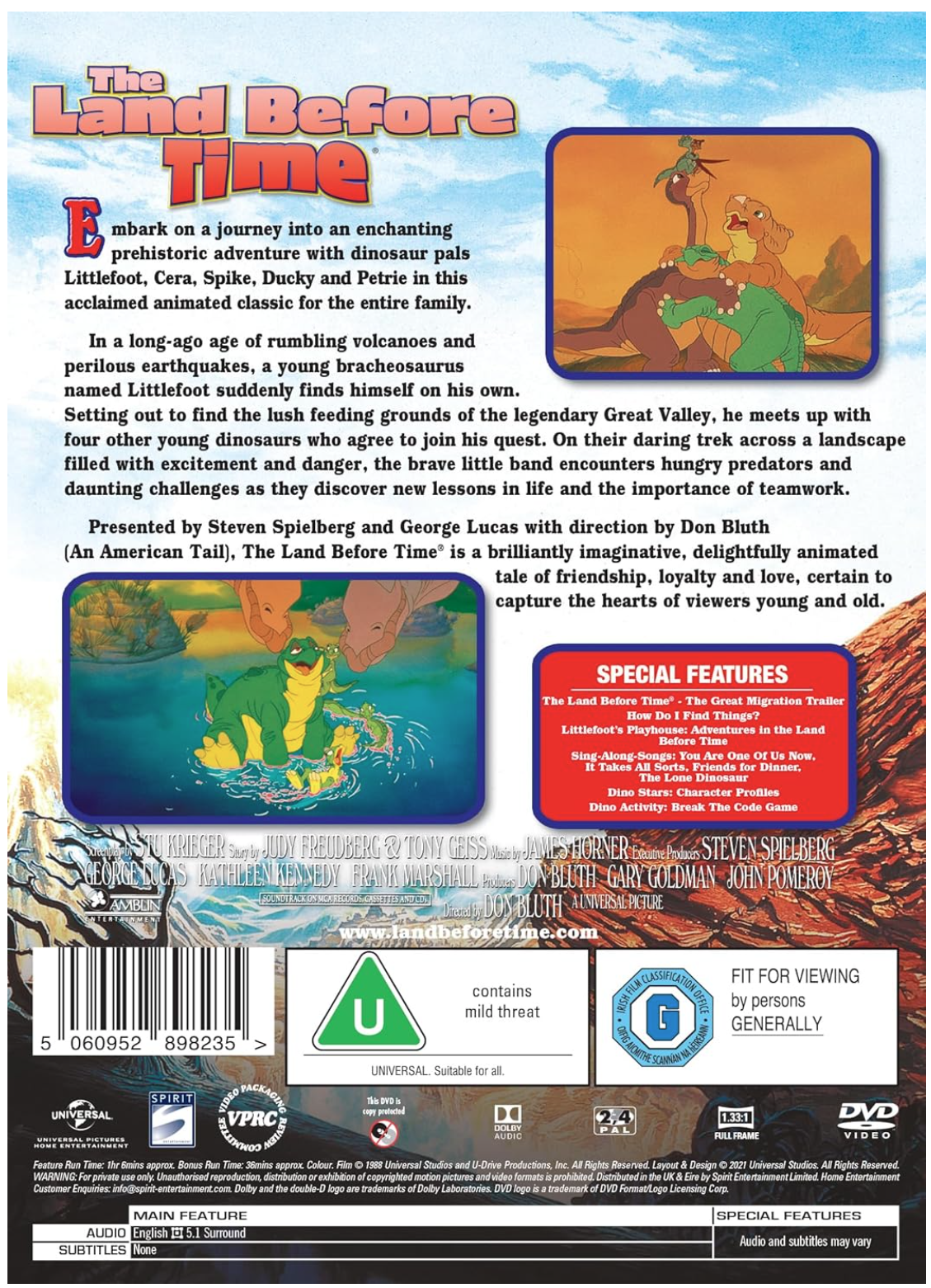 The Land Before Time - DVD