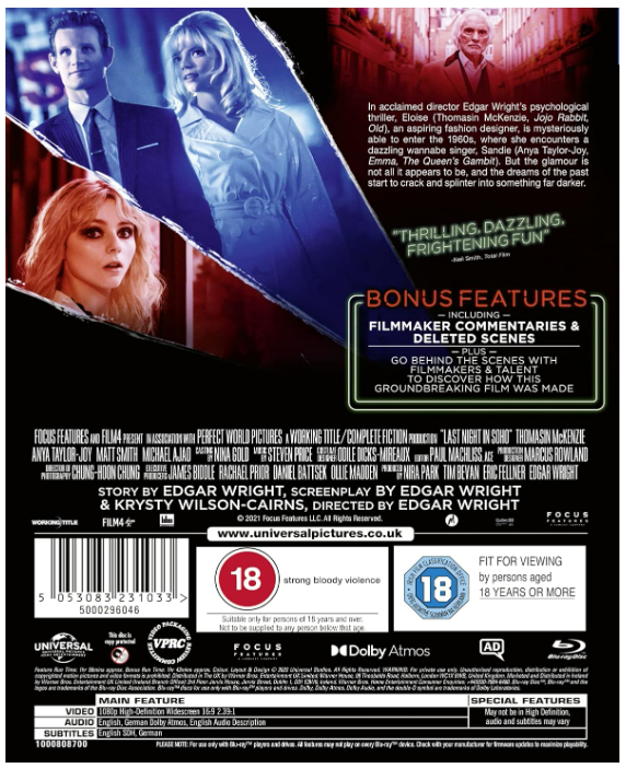 Last Night In Soho - Blu-ray