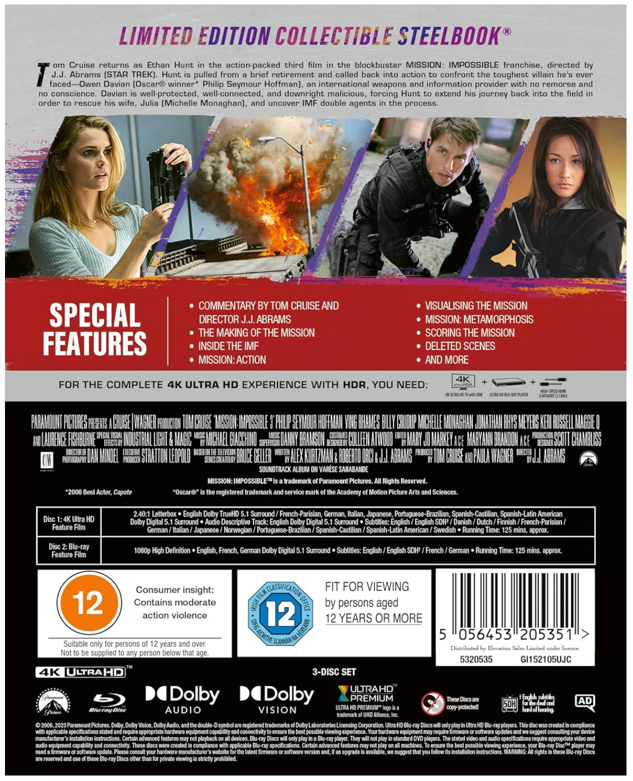 MISSION IMPOSSIBLE 3 UHD BD STEELBOOK