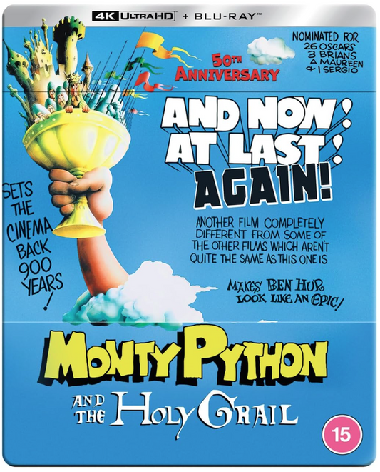Monty Python and the Holy Grail STEELBOOK - 4K UHD + Blu-ray - PRE-ORDER 25 August 2025