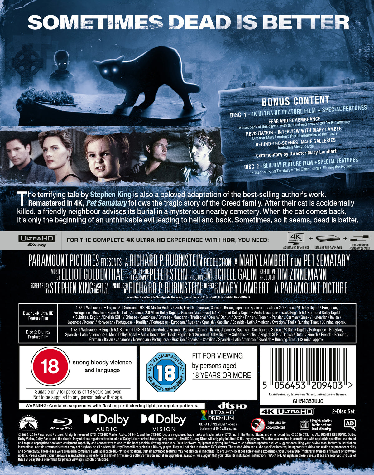 Pet Sematary UHD SteelBook - Pre-order 05 October 2026