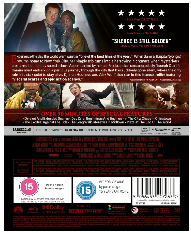 A QUIET PLACE: DAY ONE STEELBOOK