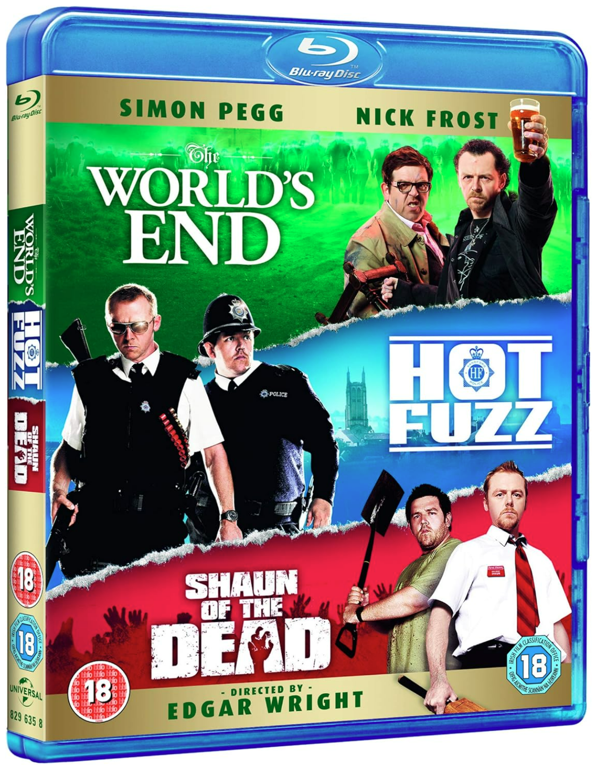 Three Flavours Cornetto Trilogy (Shaun of the Dead / Hot Fuzz / The World's End) - Blu-ray