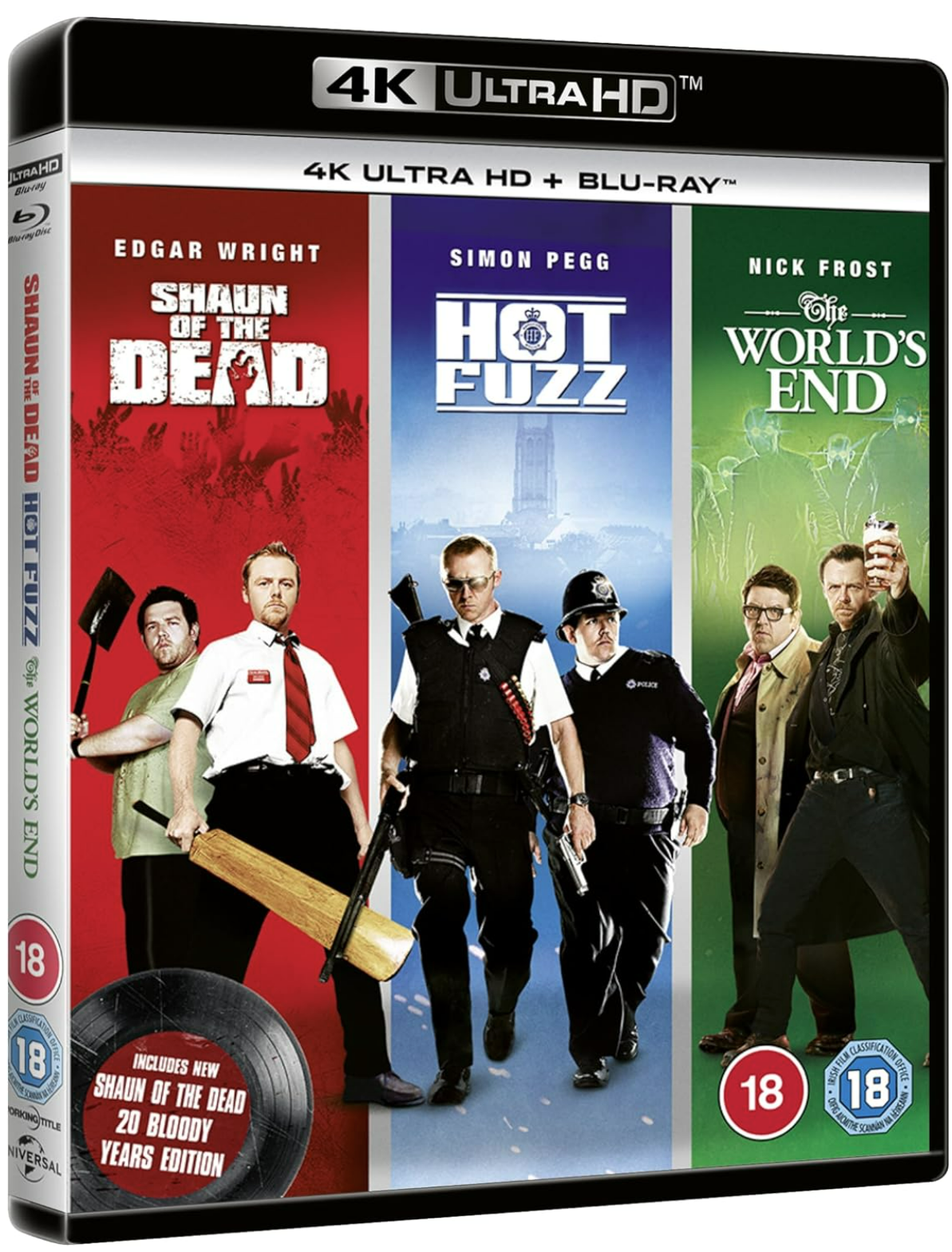 Three Flavours Cornetto Trilogy (Shaun of the Dead / Hot Fuzz / The World's End) - 4K Ultra HD