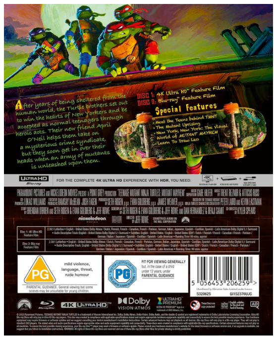 TMNT MUTANT MAYHEM UHD BD STEELBOOK
