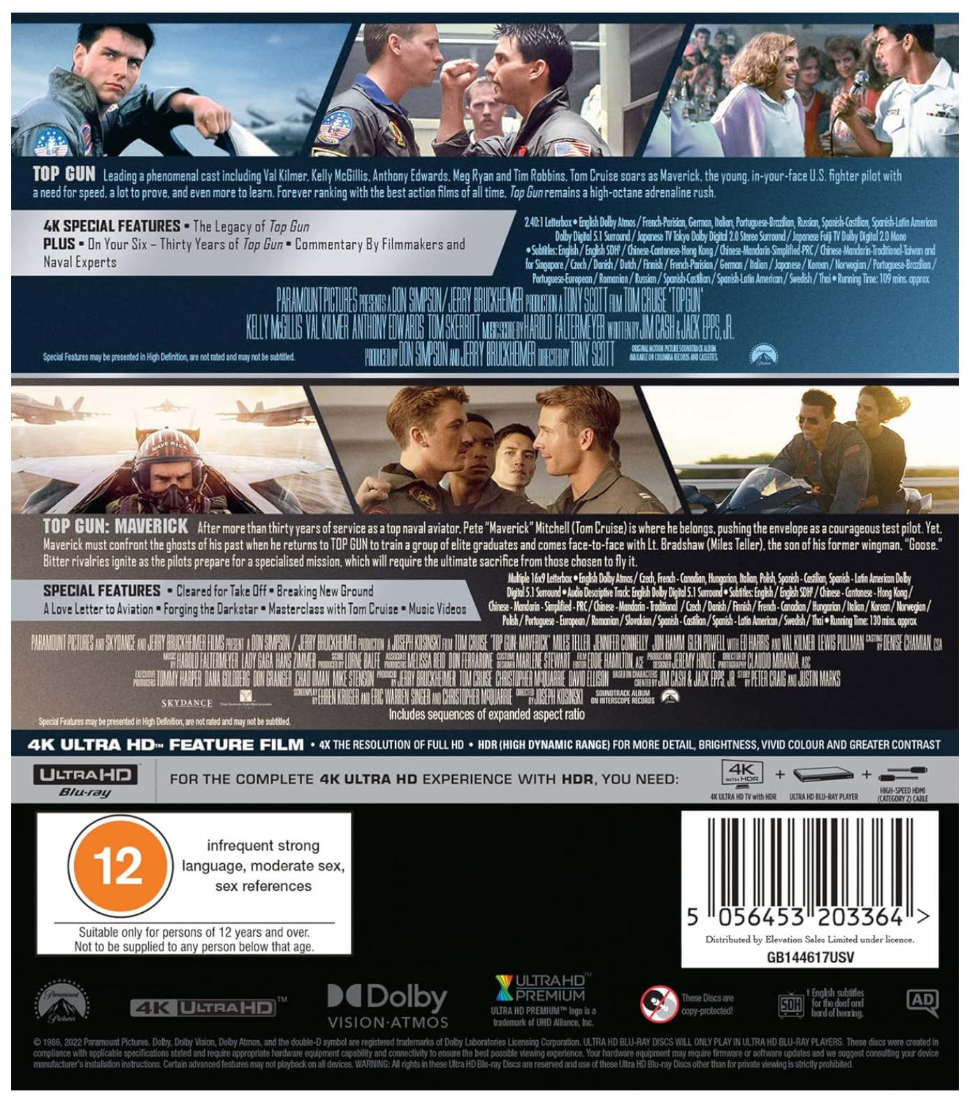 TOP GUN DOUBLE PACK - 4K UHD