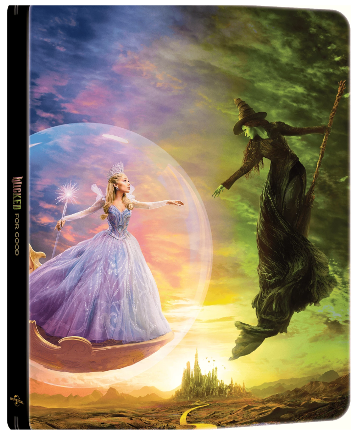 Wicked: For Good 4K UHD & Blu-Ray Steelbook - PRE-ORDER Q1 TBC