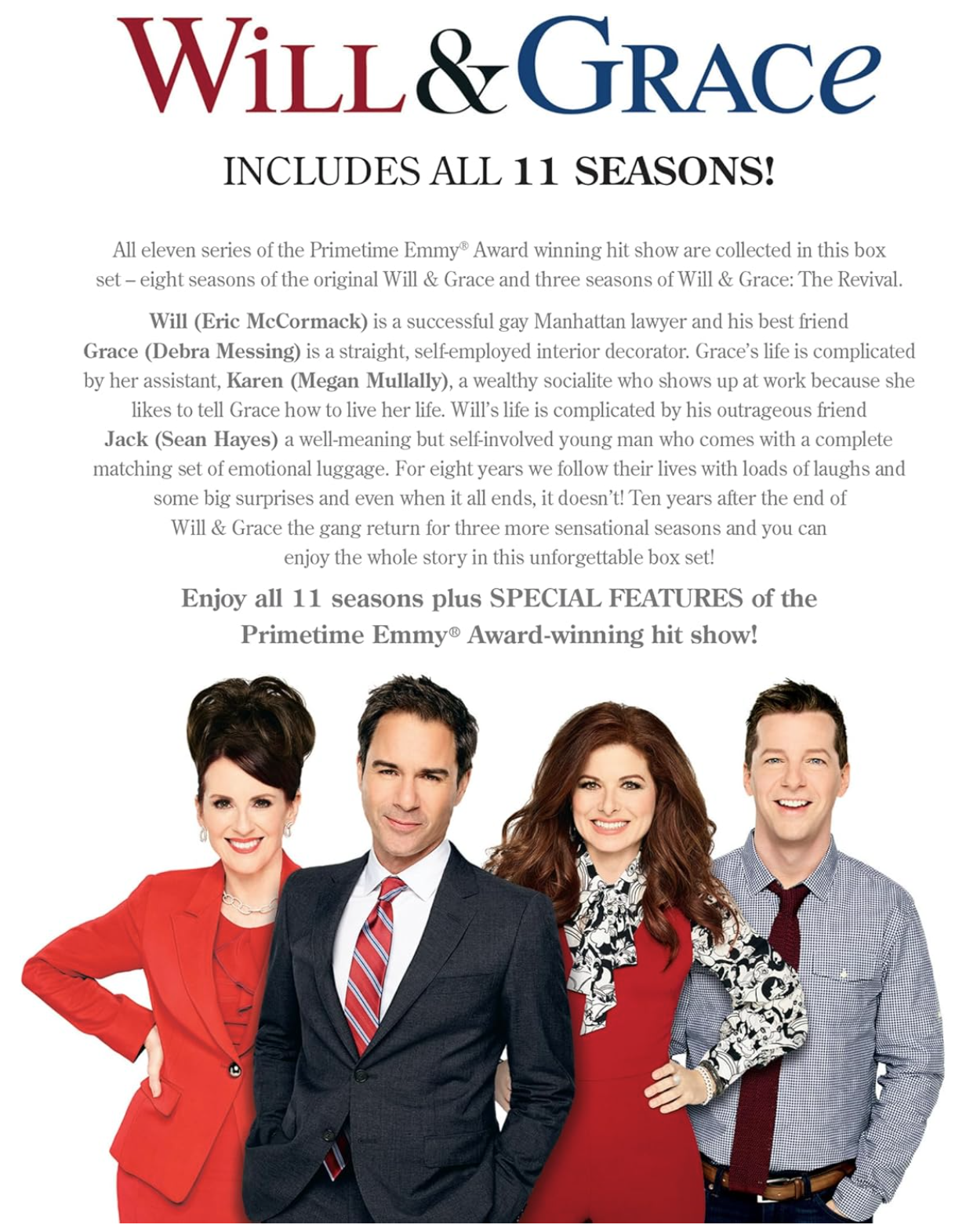 Will & Grace: Complete Seasons 1-11 - DVD - PRE-ORDER 06 October 2025